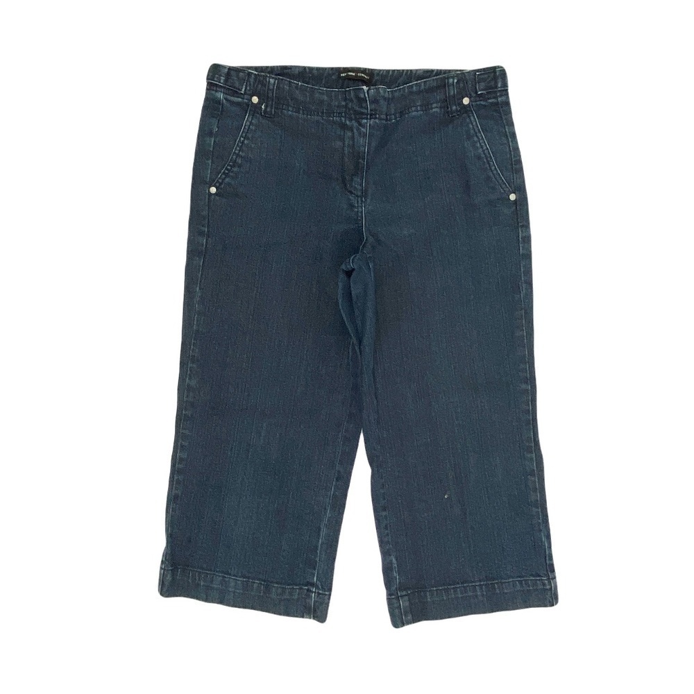 New York & Company Capri Women's size 8 Dark‎ Wash Blue Denim Jeans